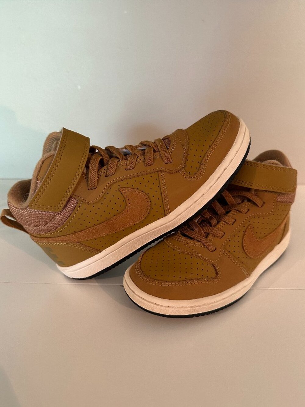 Nike Court Borough Brown Mid-Top Boy’s Shoes Size 12C